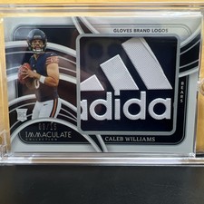 Caleb Williams 🔥 2024 Immaculate Rookie “ADIDAS “ Sick Glove LOGO 9/15 Bears