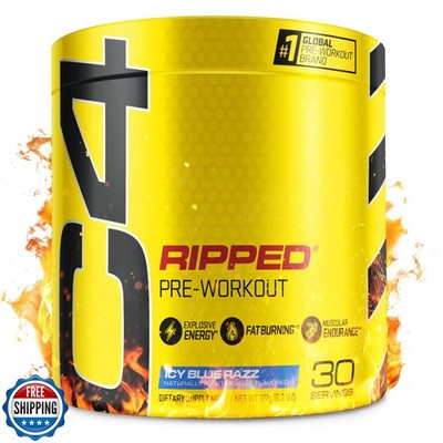 Cellucor C4 Ripped Pre Workout Powder for Energy, Beta Alanine, Sugar Free En
