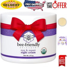 Hydrating 2 oz Organic Night Cream for Healthier, Younger Skin - Made in USA