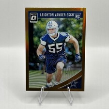 2018 Optic #115 Leighton Vander Esch Dallas Cowboys RC Rookie Card BRONZE HOLO. rookie card picture