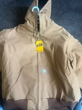 Carhartt J140 Active Quilted Flannel-Lined Jacket - Insulated, Factory brown 3XL