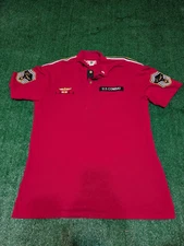 Men's Regal Military Red Polo Shirt, Size XL (Read for Flaws)