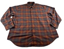 Orvis Plaid Flannel Shirt Men s Size XXL