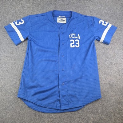 UCLA Bruins Baseball Trikot Oberteil Herren Small Blau Kurzarm Logo USA C-370