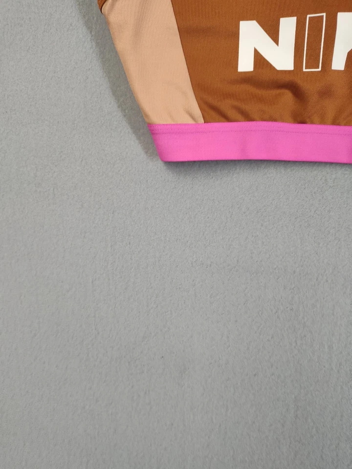 Nike женщин бюстгальтер средний розовый многоцветный Sport классический Dri Fit Athleisure активный - Изображение 4 из 4