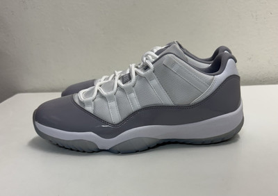 Nike Air Jordan 11 Retro Low Mens Sz 10 White Cement Grey Sneakers AV2187-140