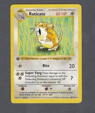 Raticate 040/102 Base Set (Shadowless) Regular for sale online | eBay