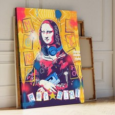 Stampe Popart Gioconda Pop Art quadro su tela arte moderna arredamento