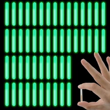 50PCS Small Fishing Float Light Sticks, Fluorescent Dark Glow Stick for Night...