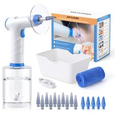 Electric Ear Wax Removal Kit with Light, 4 Modes, 15 Tips, FSA/HSA Eligible