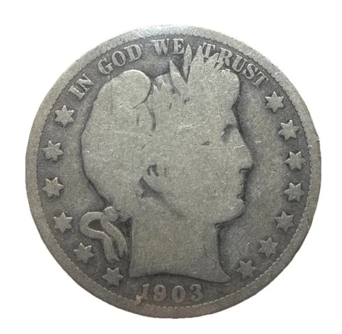 1903-O BARBER HALF DOLLAR  90% Silver (13B34)