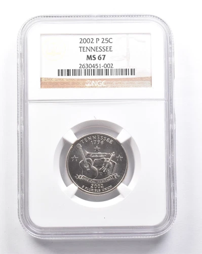 MS67 2002-P Washington State Quarter Tennessee NGC *6307