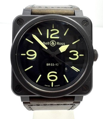 Bell & Ross BR03-92 Nightlum Fliegeruhr Keramik Automatik Full-Set