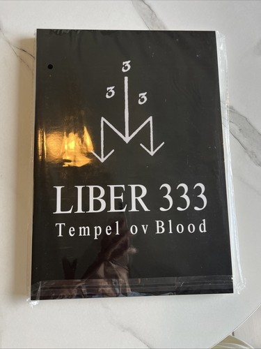 Liber 333 - Tempel ov Blood, Facsimile Large print,8.5*11.5”, Brand New