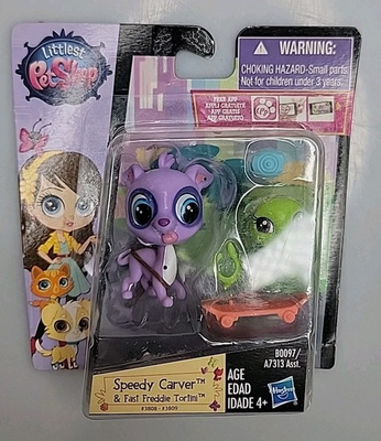 #ad #ad NIP Littlest Pet Shop LPS Speedy Carver amp; Fast Freddie Torini #3808 #3809 $12.95