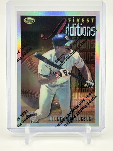 Rickey Henderson [Refractor w/ Coating] #229 1996 Finest card