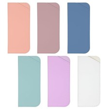 6 Pack Glasses Case Soft Leather Glasses Pouch 7x3 Inch Portable Soft Eyeglass