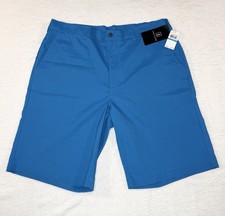 PGA Tour Men s Directoire Blue Geo Pattern Stretch SPF 50 Golf Shorts, 36 NWT