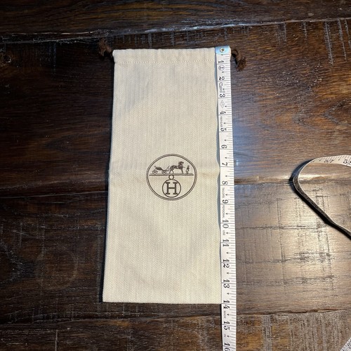 HERMES Empty Orange Shoe Box 14x8.5x5” 2 Drawstring Dust Bags Receipt Holder - Picture 5 of 20