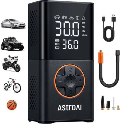 AstroAI L7 Portable Air Compressor 150 PSI Cordless Tire Inflator with Gauge