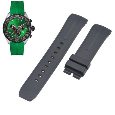 Formula 1 CAZ101AZ FT8056 22mm Black Rubber Watch Strap For Tag Heuer