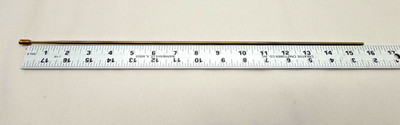 Clock Copper Chime Rod 3.6mm Diameter,  6.5mm Threads, 15 7/8'' Long.