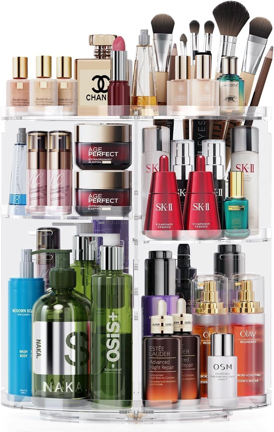 Organizer Trucchi Girevole 360 Gradi | Contenitore Cosmetici Salvaspazio
