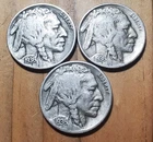 1936 P-D-S Buffalo Nickel Set - Very Fine, VF+