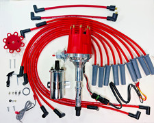 Amcjeep 304 360 401 Red Small Cap Hei Distributor 8.5mm Usa Wires 45k Coil Amcjeep 304 360 401 Red Small Cap Hei Distributor 8.5mm Usa Wires 45k Coil
