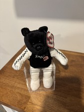 23 Karat Gold'n Bears Collectible Black White Beanie Bear Dale Earnhardt 3