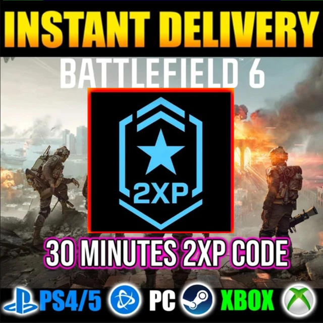 Battlefield 6 Double XP (2XP) 30-Min In-Game Code | All Platforms