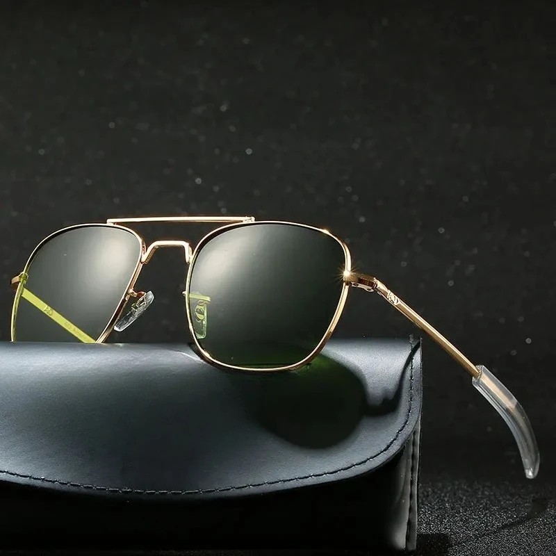 Aviator Sunglasses Premium Military Pilot Ultraviolet Mens Polarized Sunglasses-image