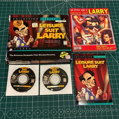Leisure Suit Larry Collection Series PC 5 Games Sierra 2 CD Big Box + Book 1997!