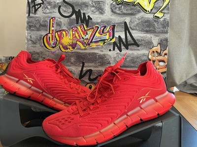 Reebok Herren Zig Kinetica Triple Radiant Red Turnschuhe Laufschuhe Gym UK11 