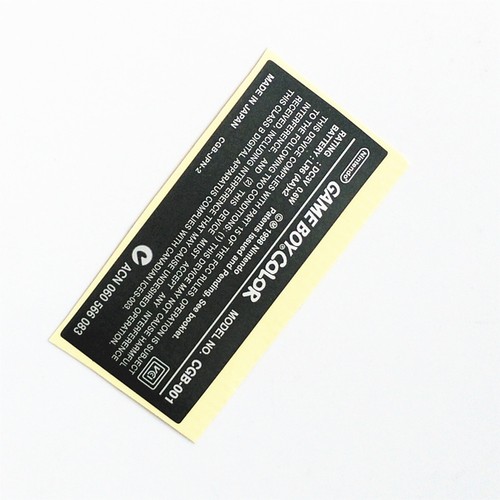 5 PCS Replacement Back Sticker Label For Nintendo Game boy Color GBC Console - Picture 3 of 4