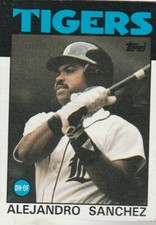 FREE SHIPPING-NRMINT-1986 Topps #563 Alejandro Sanchez Tigers PLUS BONUS CARDS