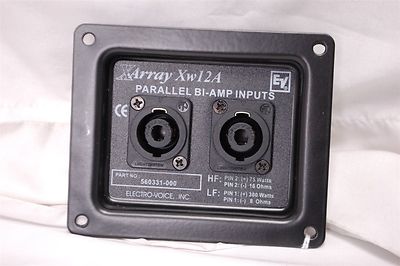 Electro-Voice Back Panel w/ 4-Pin Neutrik Speakon Paralleled Connectors for Xw12