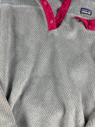 Patagonia Youth Size XL (14) Girls Pullover Sweater Buttons - Picture 2 of 8