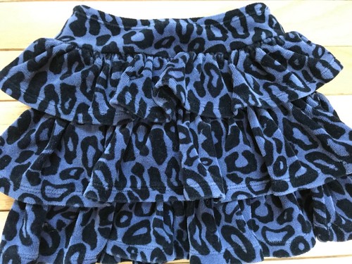 Baby Gap Toddler Girl cotton blend purple & black lined Ruffle Skirt Size 4 - Picture 2 of 3