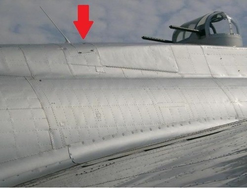B-17 Fliegende Festung Rettungsfloß Zugangskontrolle Tür PTS-0101 - Bild 5 von 8