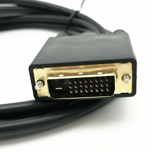 DisplayPort 6 piedi placcato oro da DP a DVI-D maschio adattatore cavo dual link 1080p - Foto 8 di 9