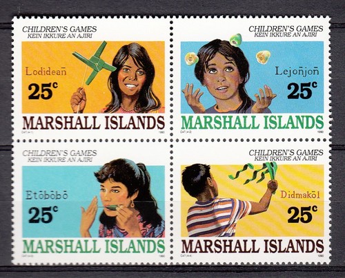 101930/ Marshall Islands 1990 - Mi 280/3 - Kinderspiele - ** - M€ 4,20 - 第 1/1 張圖片
