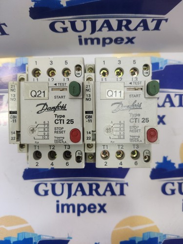 DANFOSS CTI25 6.3-10A 3POLS 600V 25A Circuit Breaker TESTED BEST CONDITION USED - Picture 3 of 11