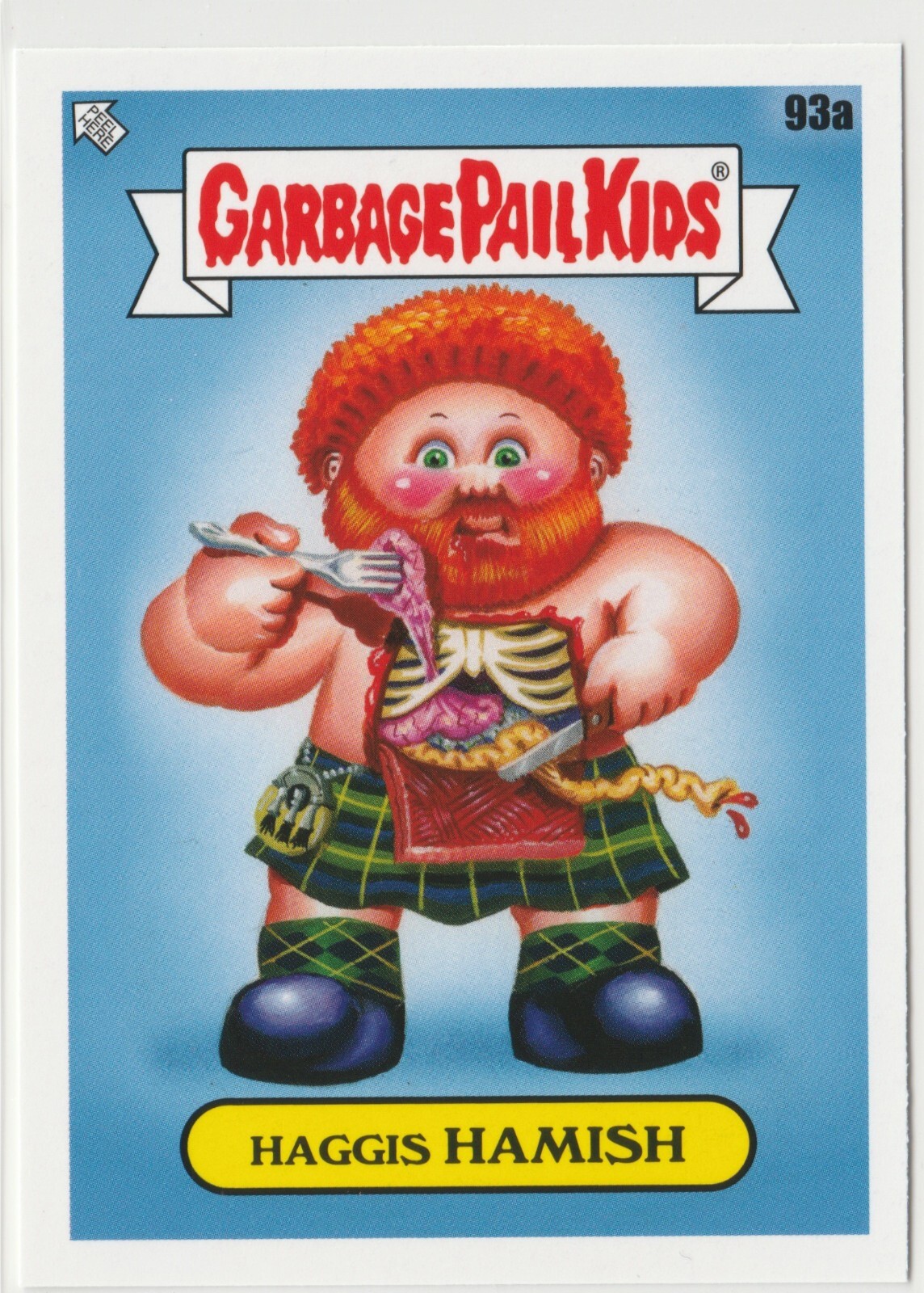 Haggis Hamish #93a Garbage Pail Kids GPK 2021 Food Fight Trading Card