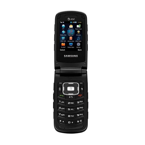 Teléfono Original Samsung RugbyII A847 3G 70MB Desbloqueado Clásico Abatible Negro Caja Abierta - Imagen 7 de 9