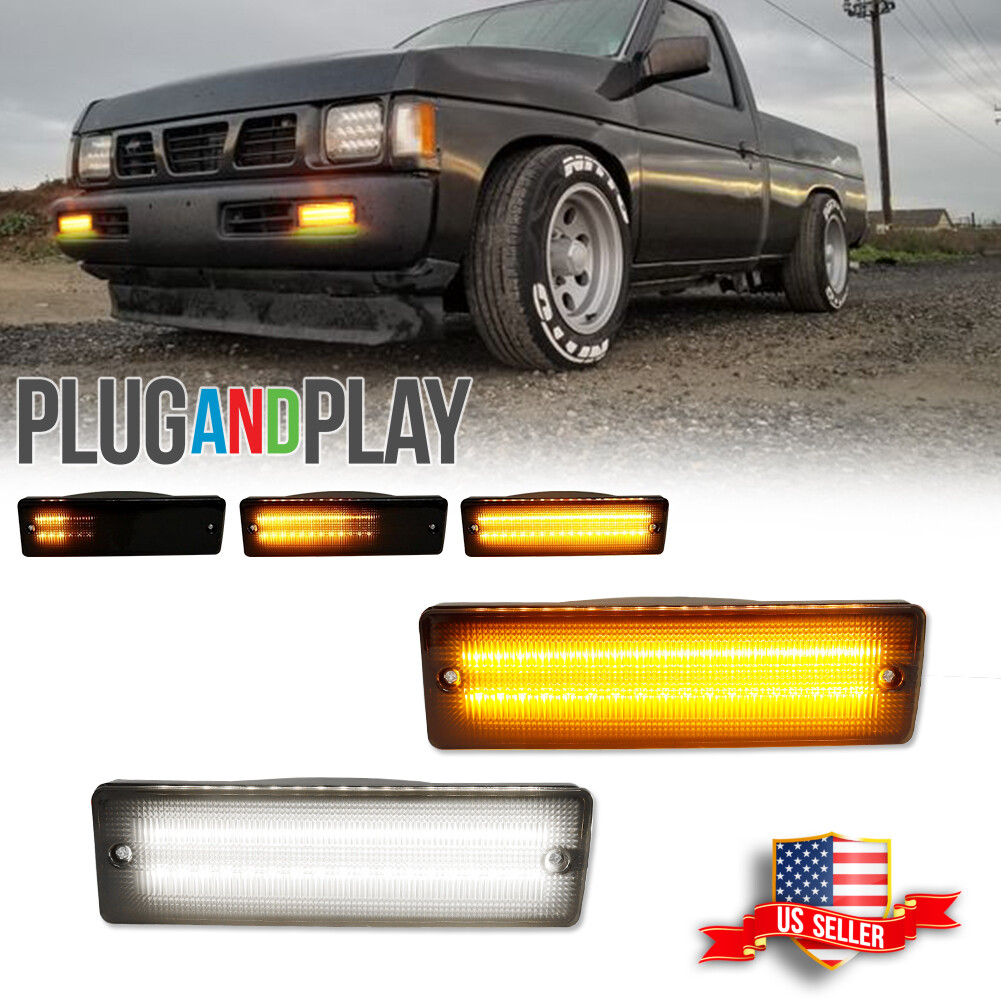 Smoke Switchback LED Signal Light for 88-97 Nissan D21