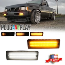 Smoke Switchback LED Signal Light for 88-97 Nissan D21 Hardbody 88-95 Pathfinder