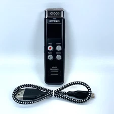 Evistr Digital Voice Recorder Model L157 16 GB Capacity Input 5V 500mA Tested ￼