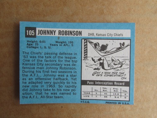 1964 TOPPS FOOTBALL CARD SINGLES COMPLETE YOUR SET PICK CHOOSE UPDATED 10/6 - Picture 203 of 337
