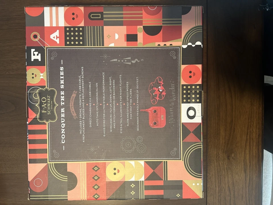 NEW IN BOX FAO Schwarz 360 Stunt Dragon Easy Flight Drone Stunts Spins #1006107 - Image 2 of 2